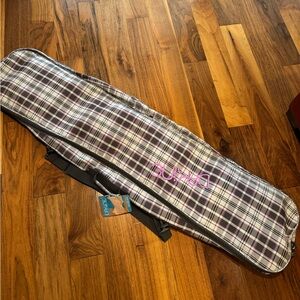 Dakine Plaid Ski Bag with Pink Accents